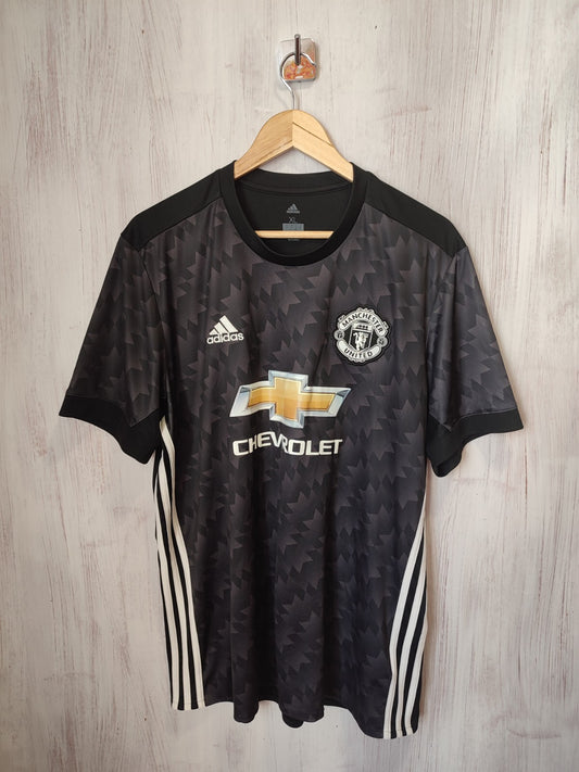 Manchester United 2017 2018 away Sz XL Adidas soccer shirt jersey football kit