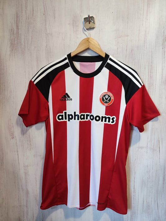 Sheffield United 2016 2017 home Sz S Adidas shirt jersey soccer football kit tee