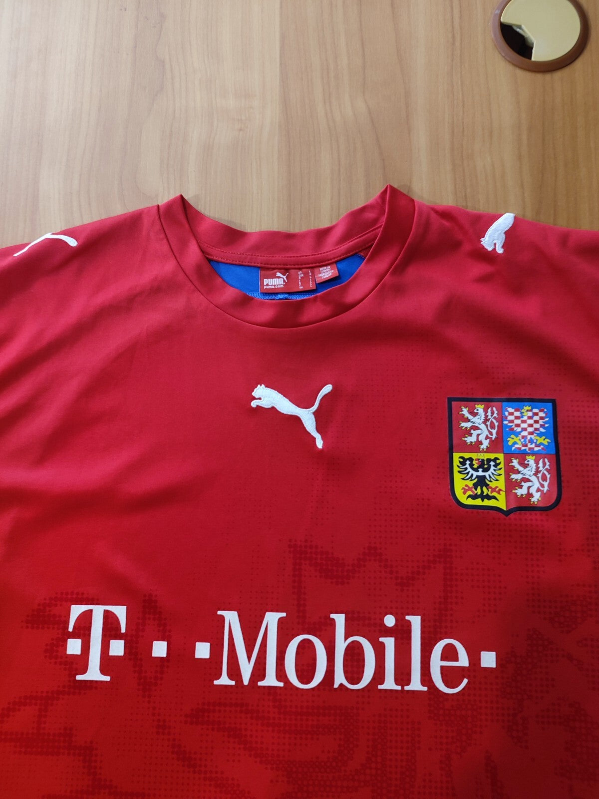 Czech Republic 2006 2007 2008 home Size L Puma shirt jersey football soccer kit