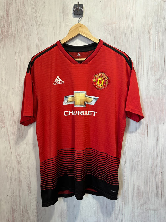 Manchester United 2018 2019 Home Size XL Adidas soccer shirt jersey football kit