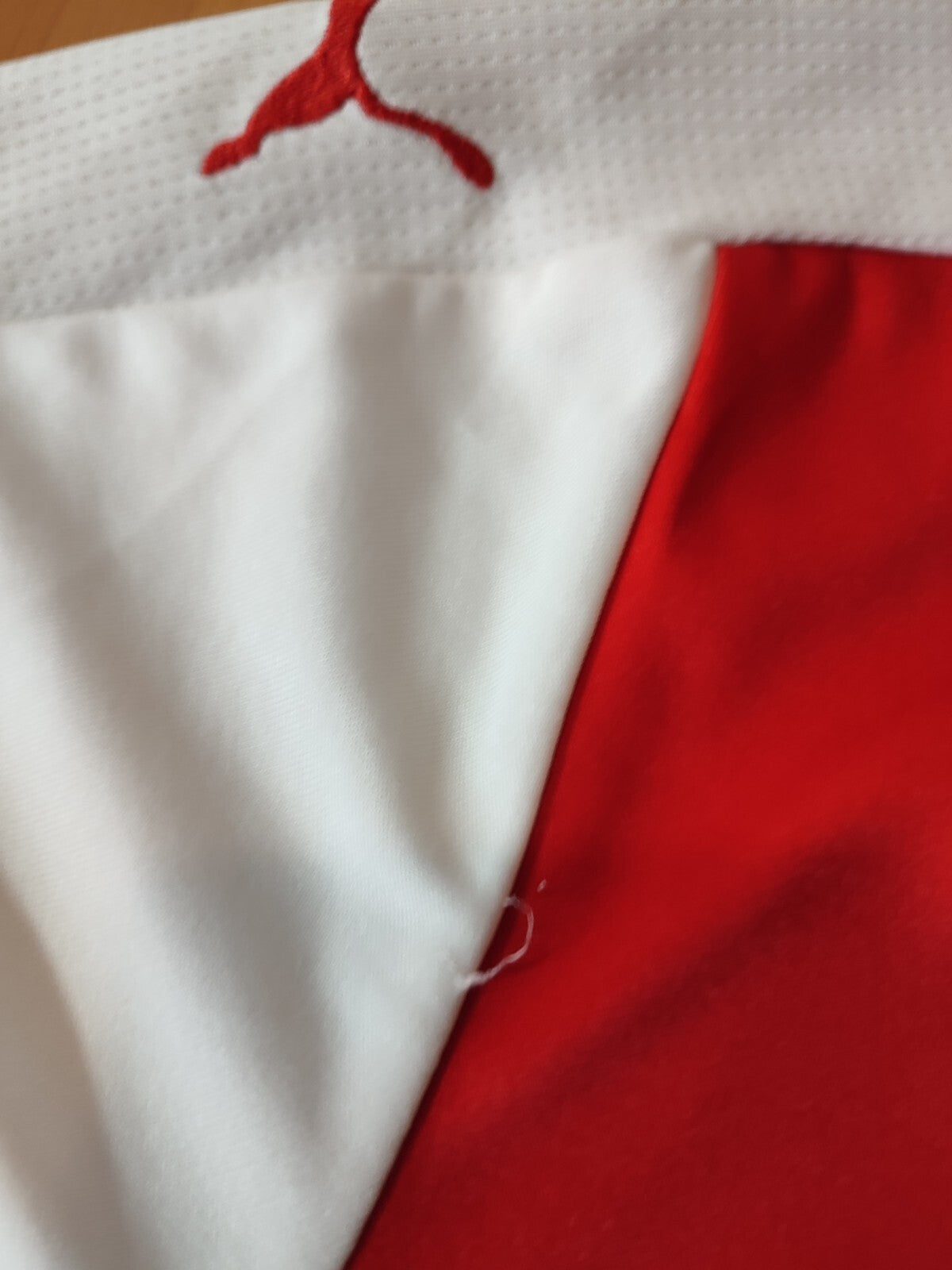 Arsenal London 2016 2017 home Sz M Puma shirt jersey soccer football maillot kit