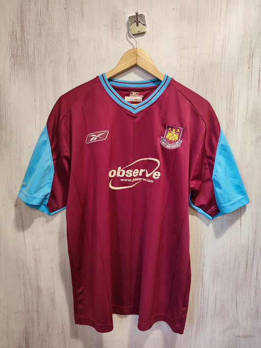 West Ham United 2003 2004 2005 home Size L football shirt jersey soccer kit tee