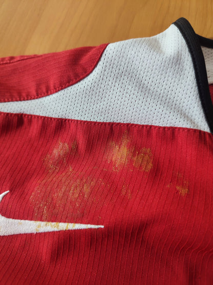 Manchester United 2004 2005 2006 home Sz L soccer shirt jersey football kit tee