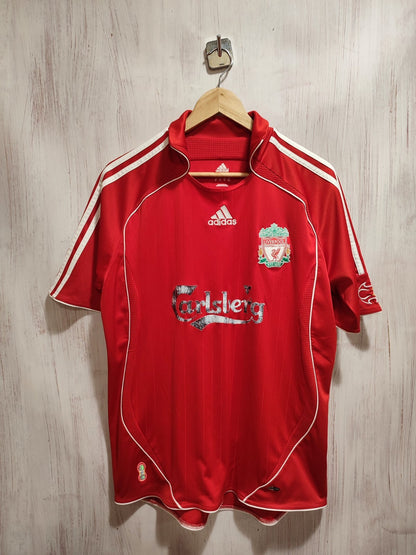 FC Liverpool 2006 2007 2008 home Sz M shirt soccer football jersey kit tee Kuyt
