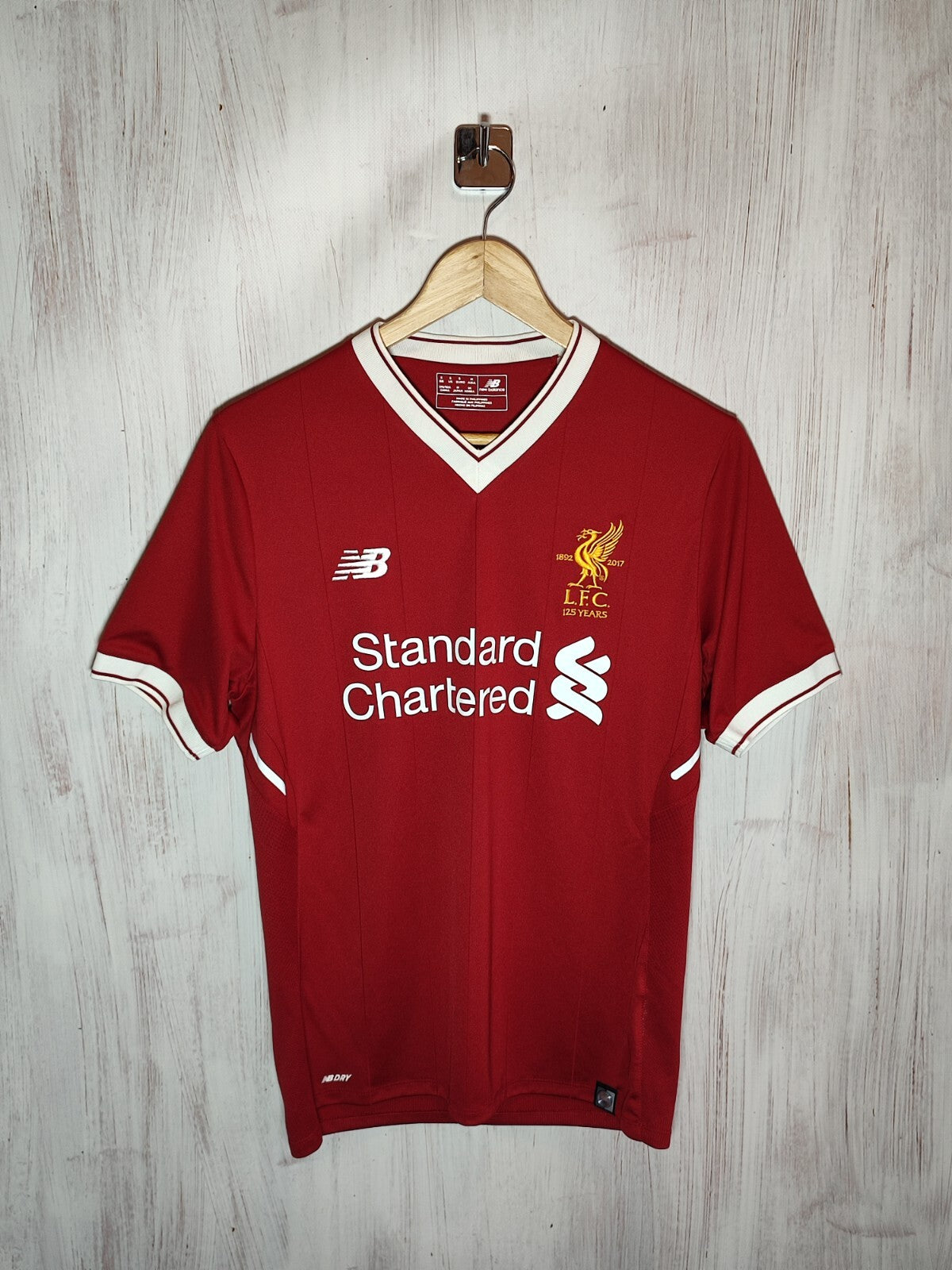 Women's FC Liverpool 2017 2018 home Sz XL New Balance shirt soccer jersey kit