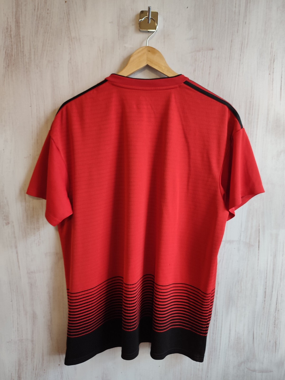 Manchester United 2018 2019 Home Sz XL Adidas soccer shirt jersey football kit