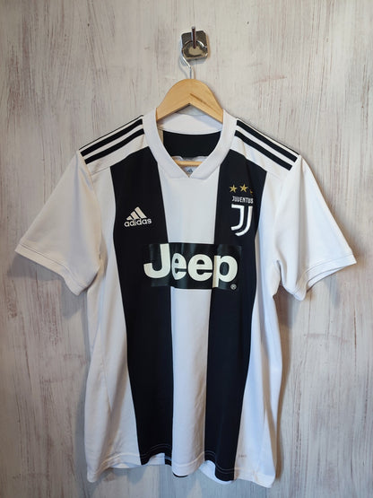 Juventus 2018 2019 home Sz M Adidas shirt jersey soccer football kit tee Ronaldo