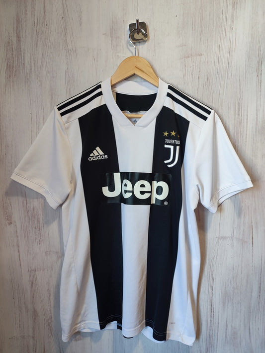 Juventus 2018 2019 home Sz M Adidas shirt jersey soccer football kit tee Ronaldo