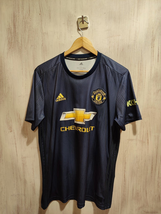 Manchester United 2018 2019 third Size L Adidas soccer shirt jersey 3rd kit tee