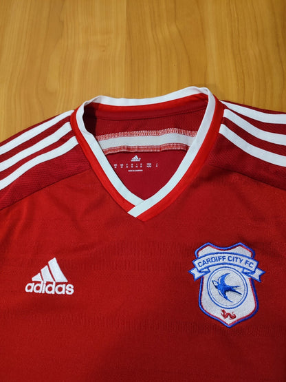 AUTHENTIC FC Cardiff City 2015 2016 away Sz M football shirt jersey soccer kit