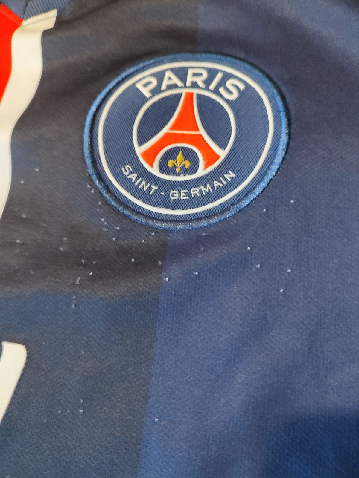 Paris Saint-Germain 2014 2015 home Size M jersey shirt soccer kit PSG David Luiz