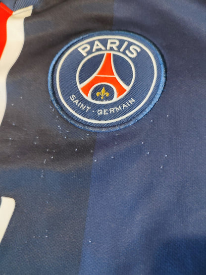 Paris Saint-Germain 2014 2015 home Size M jersey shirt soccer kit PSG David Luiz