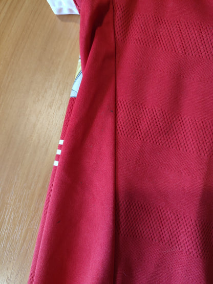 women's Manchester United 2015 2016 home Sz L Adidas shirt jersey soccer kit tee