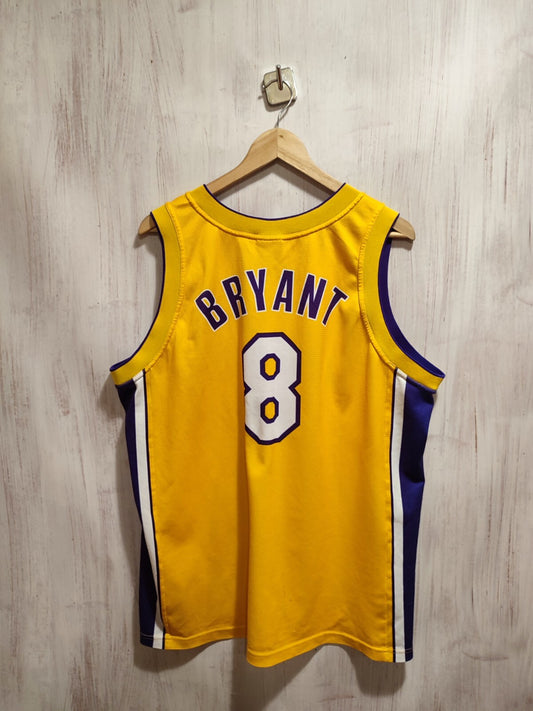 Los Angeles Lakers NBA #8 Bryant Sz XL Champion jersey shirt Basketball tee kit