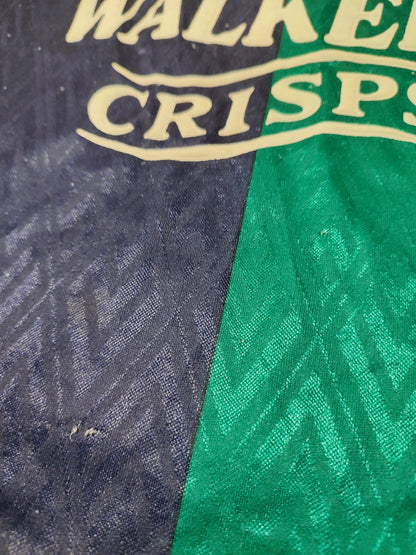 Kids 26"-28" Leicester City 1995/96 third shirt jersey football kit 3rd Vintage