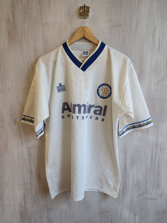 Leeds United 1992 1993 Home Size L Admiral jersey shirt soccer football kit tee