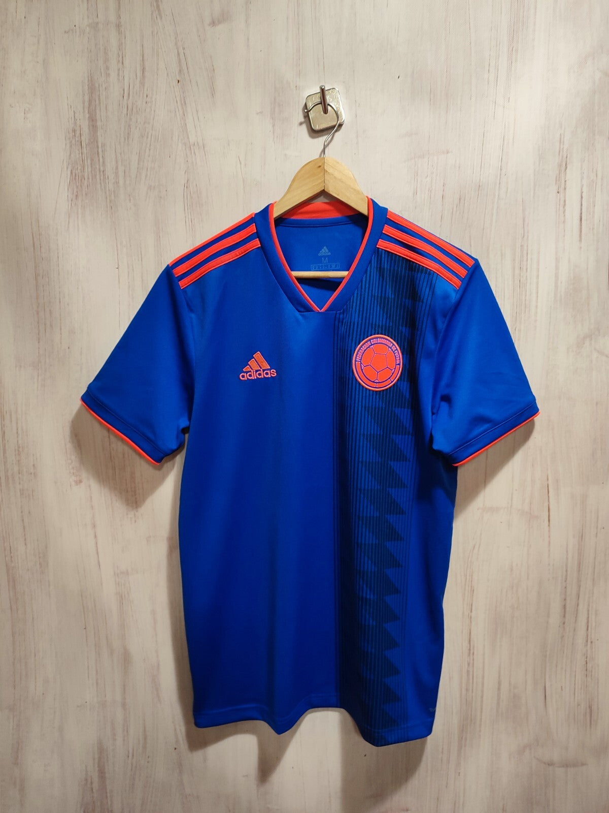 Colombia 2018 2019 away Sz M Adidas football shirt soccer jersey maillot kit tee