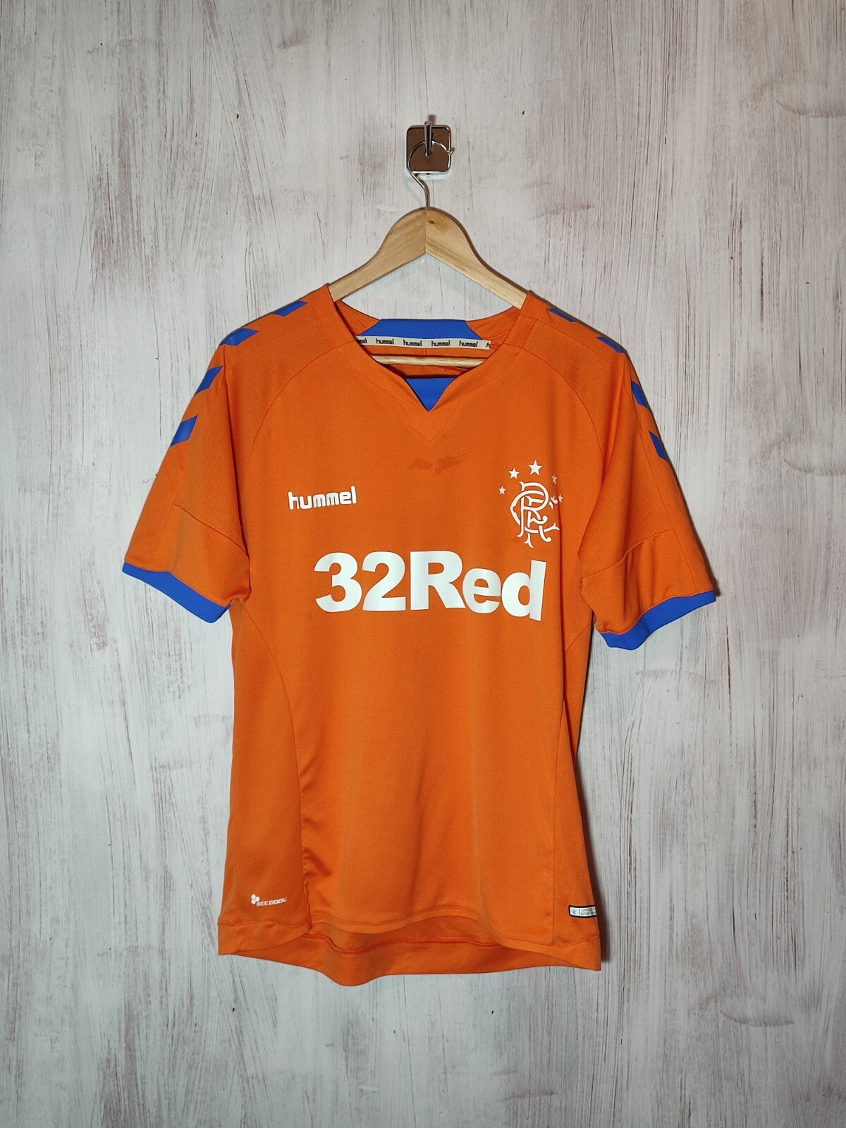 Glasgow Rangers 2018 2019 third Sz S Hummel soccer shirt jersey football kit 3rd