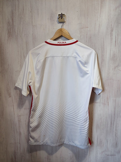 Poland team 2018 2019 home Size M soccer shirt jersey football kit tee Nike