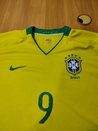 Brasil 2008 2009 2010 home Sz XL soccer shirt football kit Brazil jersey maillot