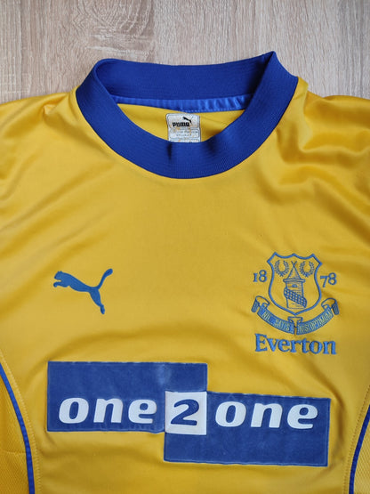 FC Everton 2000 2001 away Size S Puma shirt jersey soccer football kit VINTAGE
