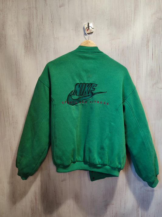 Nike Size S jacket sweater sweatshirt Hoodie Green Zip Top training