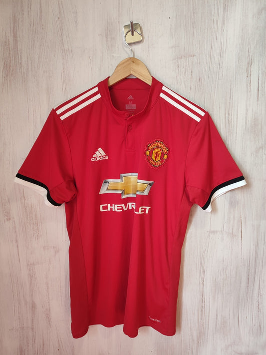 Manchester United 2017 2018 home Size M Adidas soccer shirt jersey football kit