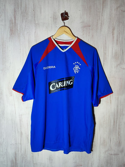 Glasgow Rangers 2003 2004 2005 home Diadora Size XL football soccer shirt jersey