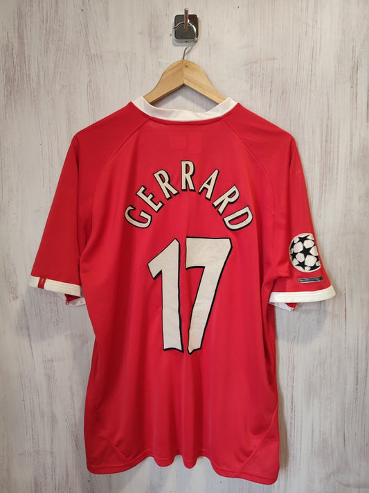 FC Liverpool 2001 2002 2003 home Sz XL shirt jersey kit soccer Champions league