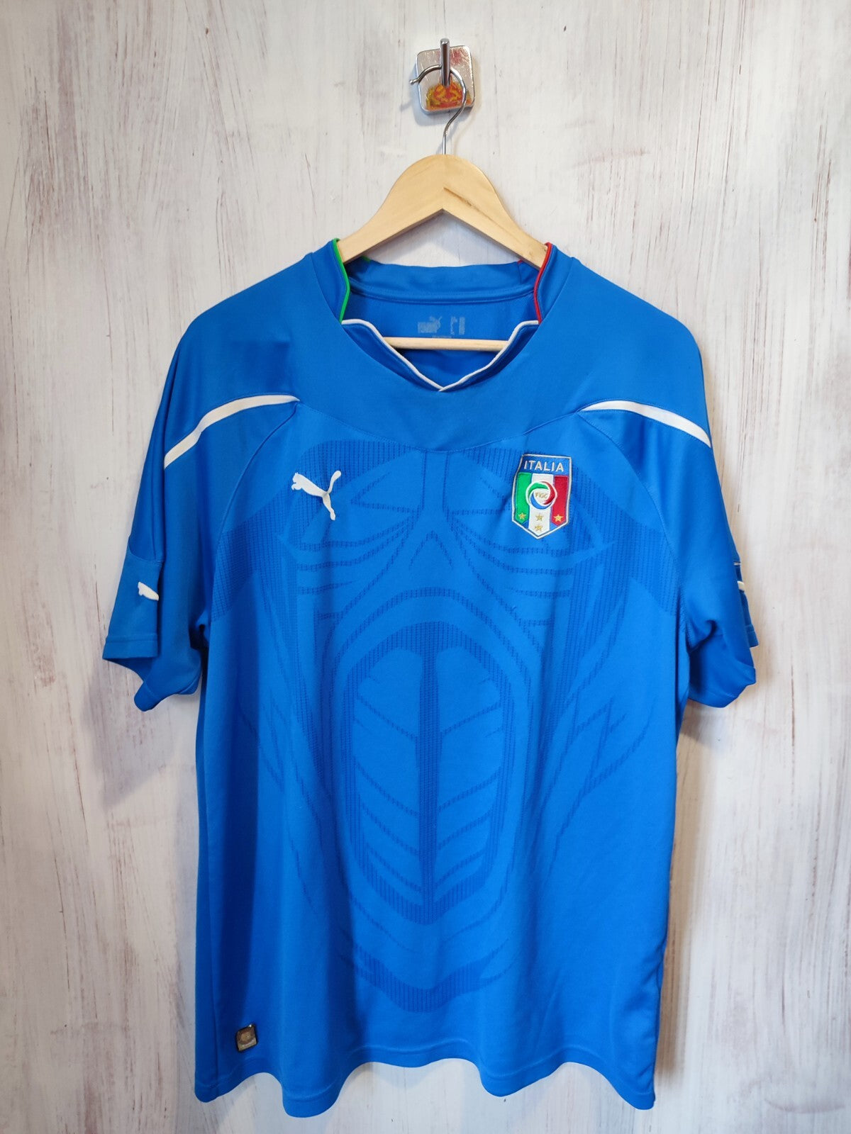 Italy national team 2010 2011 home Sz XL Puma shirt jersey soccer Italia kit tee