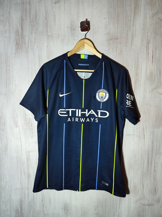 Manchester City 2018 2019 away Size L Nike football soccer shirt jersey kit tee