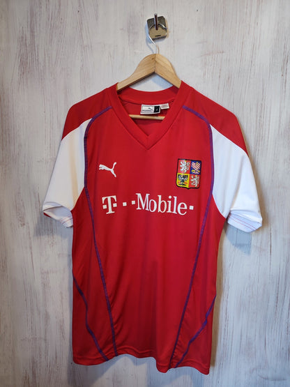 Czech Republic 2003 2004 home Sz L Puma shirt jersey trikot football soccer kit