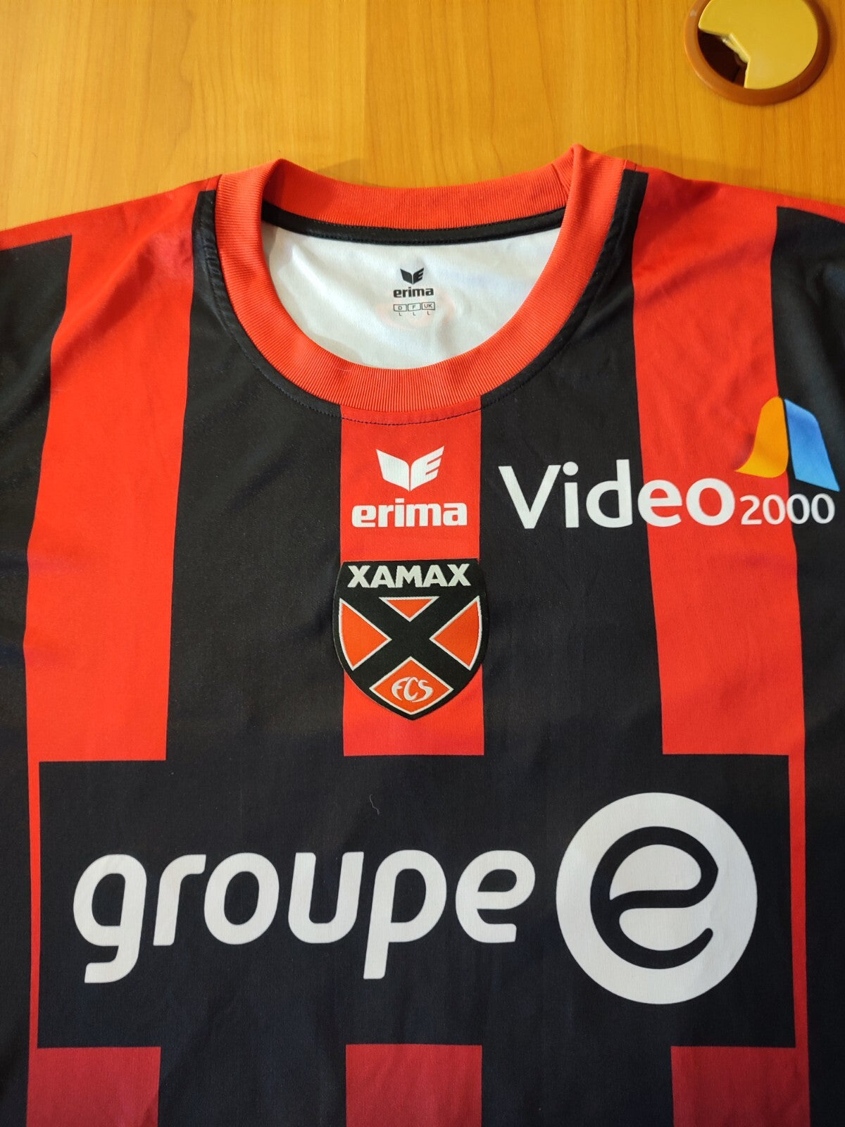 FC Neuchatel Xamax 2017 2018 home Sz L Erima shirt football jersey soccer Mulaj
