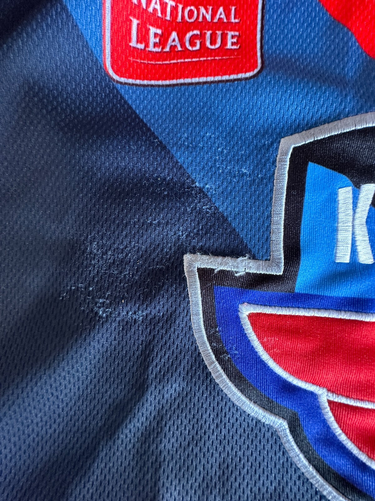 EHC Kloten Flyers #58 Blum MATCH WORN? Size XL Nike Ice Hockey jersey shirt kit