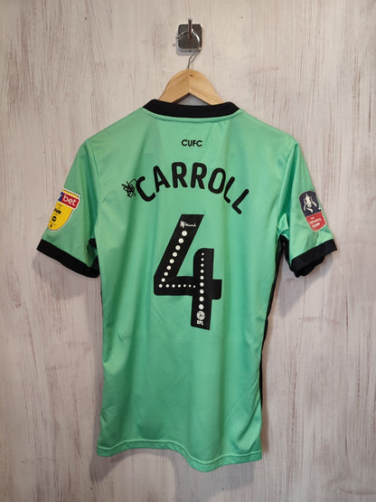 FC Carlisle United 2019 2020 away Sz L shirt jersey football soccer kit Carroll