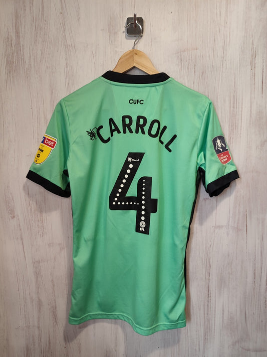 FC Carlisle United 2019 2020 away Sz L shirt jersey football soccer kit Carroll