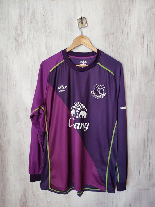FC Everton 2014 2015 goalkeeper Sz XL Umbro football shirt jersey soccer GK L/S