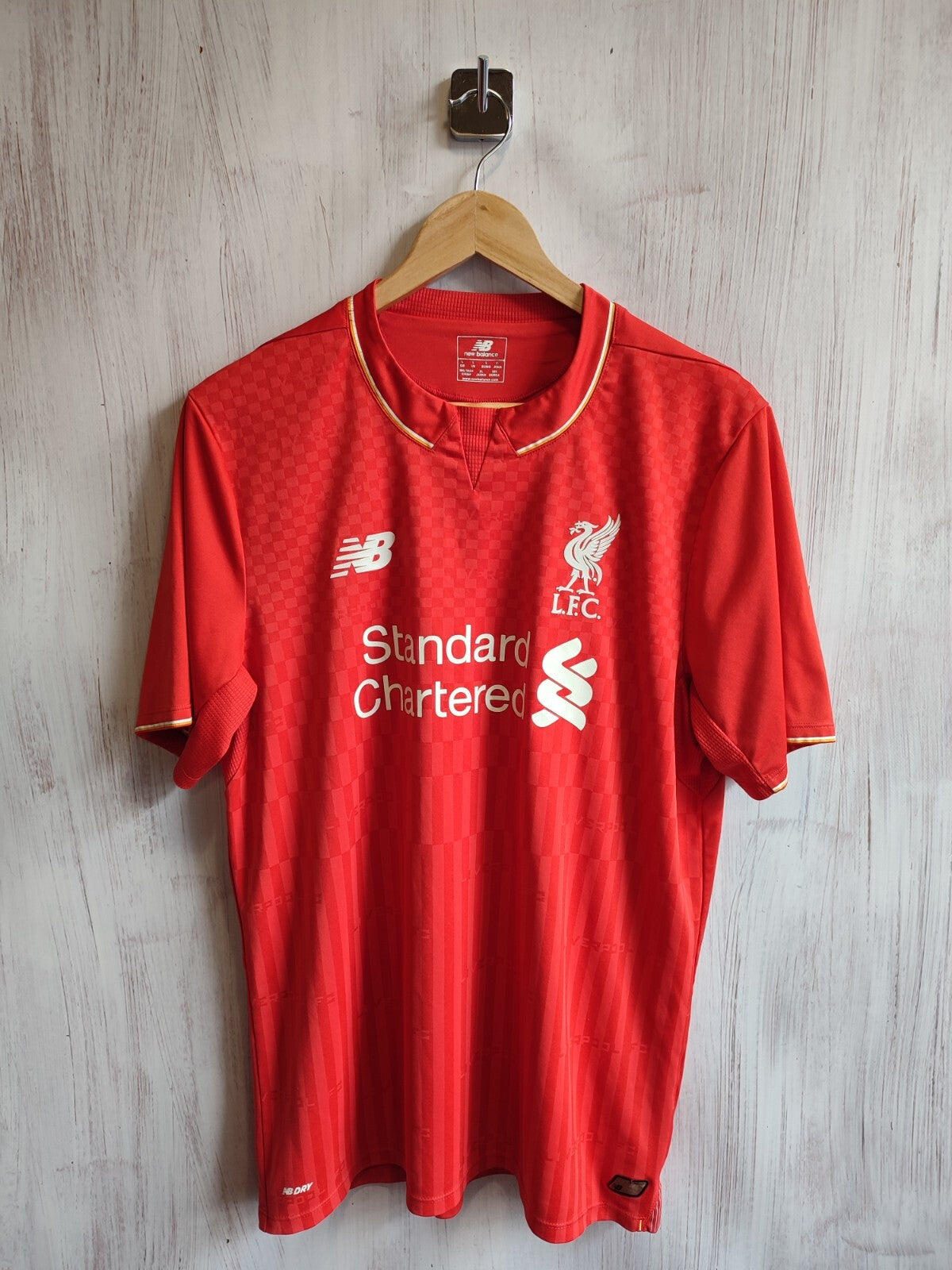 FC Liverpool 2015 2016 home Size L shirt soccer jersey football maillot kit tee