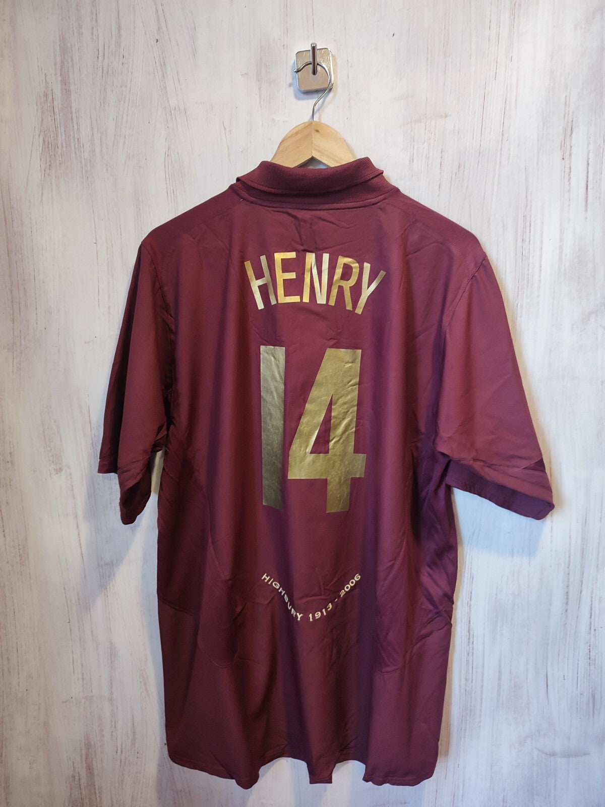 Arsenal London 2005 2006 home Sz XL Nike soccer shirt jersey football kit Henry