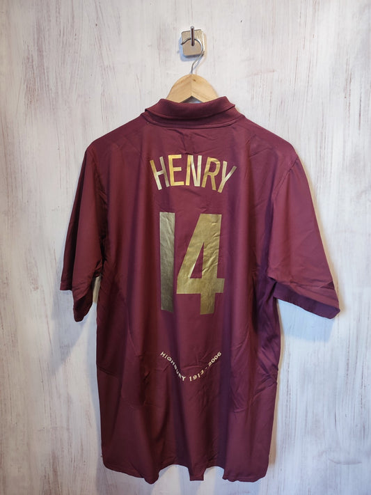 Arsenal London 2005 2006 home Sz XL Nike soccer shirt jersey football kit Henry