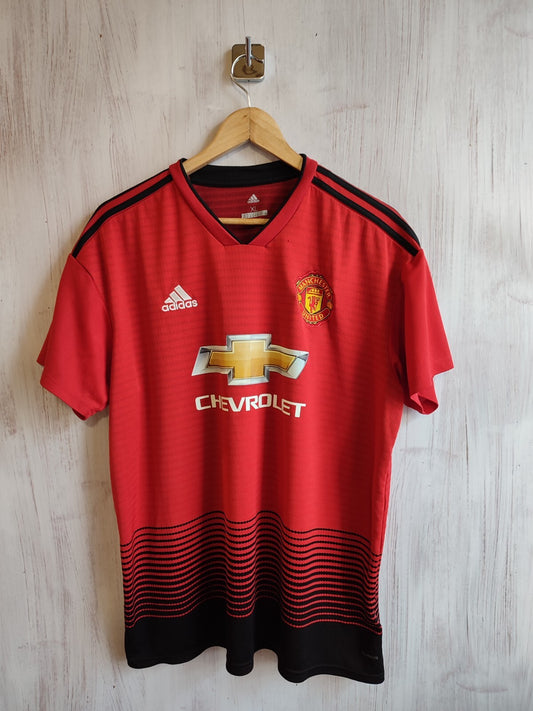 Manchester United 2018 2019 Home Sz XL Adidas soccer shirt jersey football kit