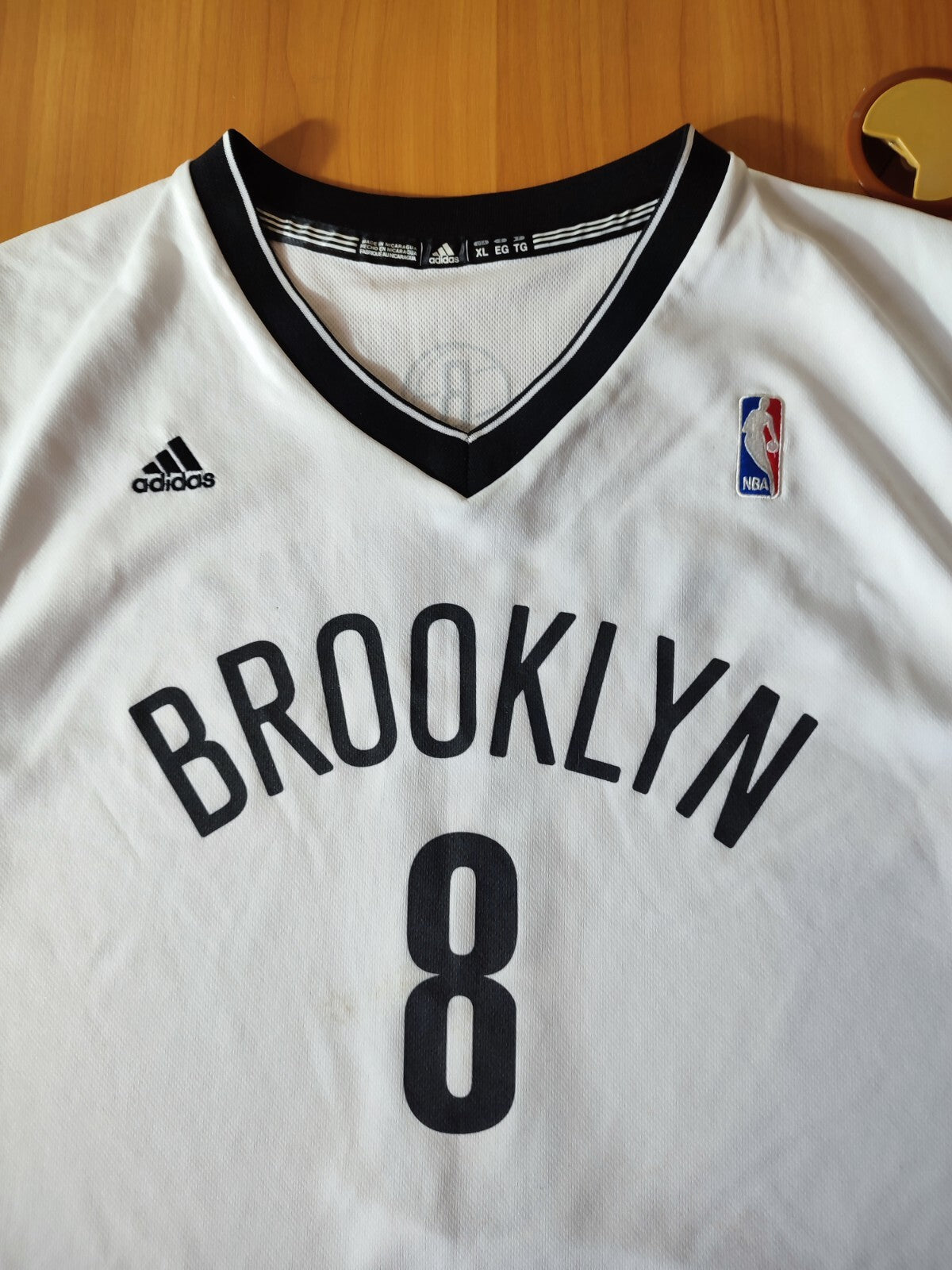 Brooklyn Nets #8 Williams Sz XL  Adidas Basketball shirt jersey maillot kit tee