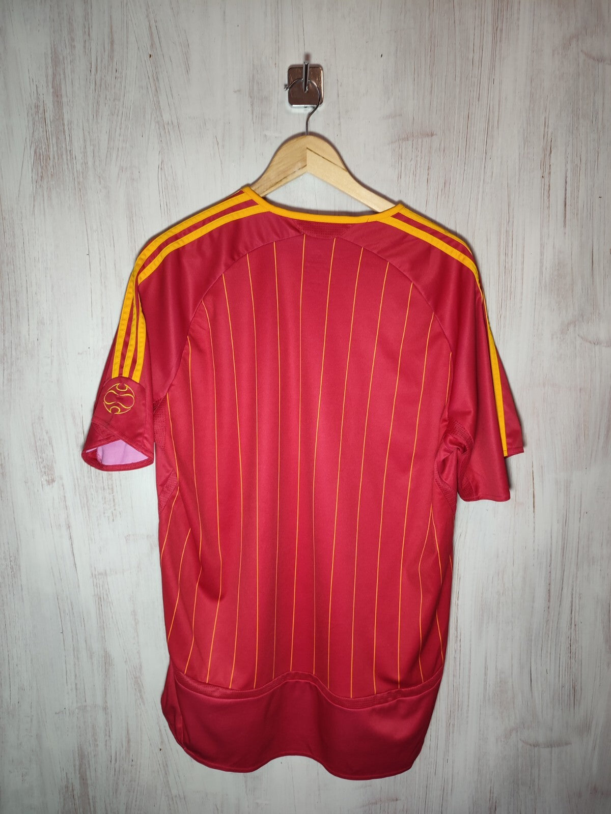 Spain 2006 2007 home Size L Adidas shirt jersey maillot football soccer kit tee