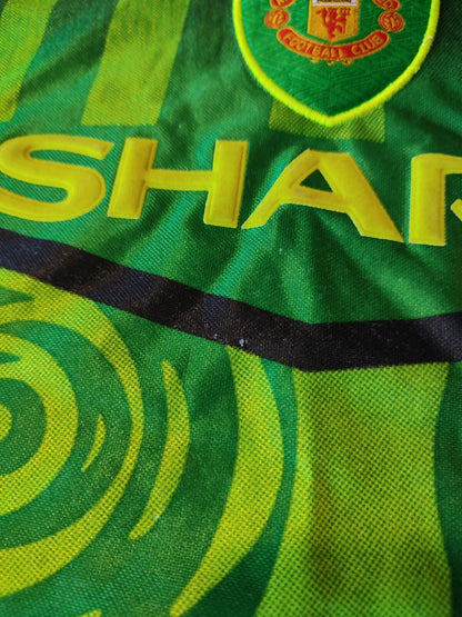Kids 12-13y Manchester United 1997 1998 goalkeeper Size 158 jersey shirt kit GK