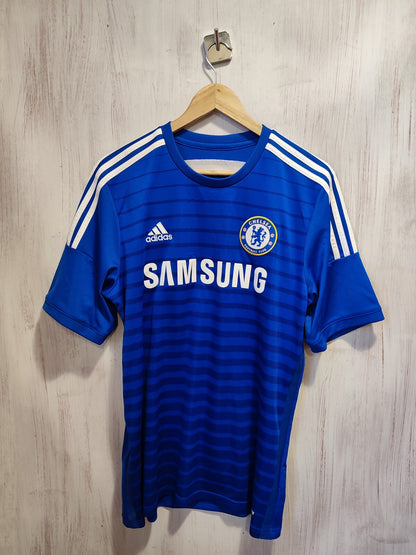 Chelsea London 2014 2015 home Sz L shirt jersey football soccer Adidas kit Alex