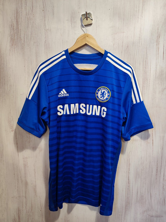 Chelsea London 2014 2015 home Sz L shirt jersey football soccer Adidas kit Alex