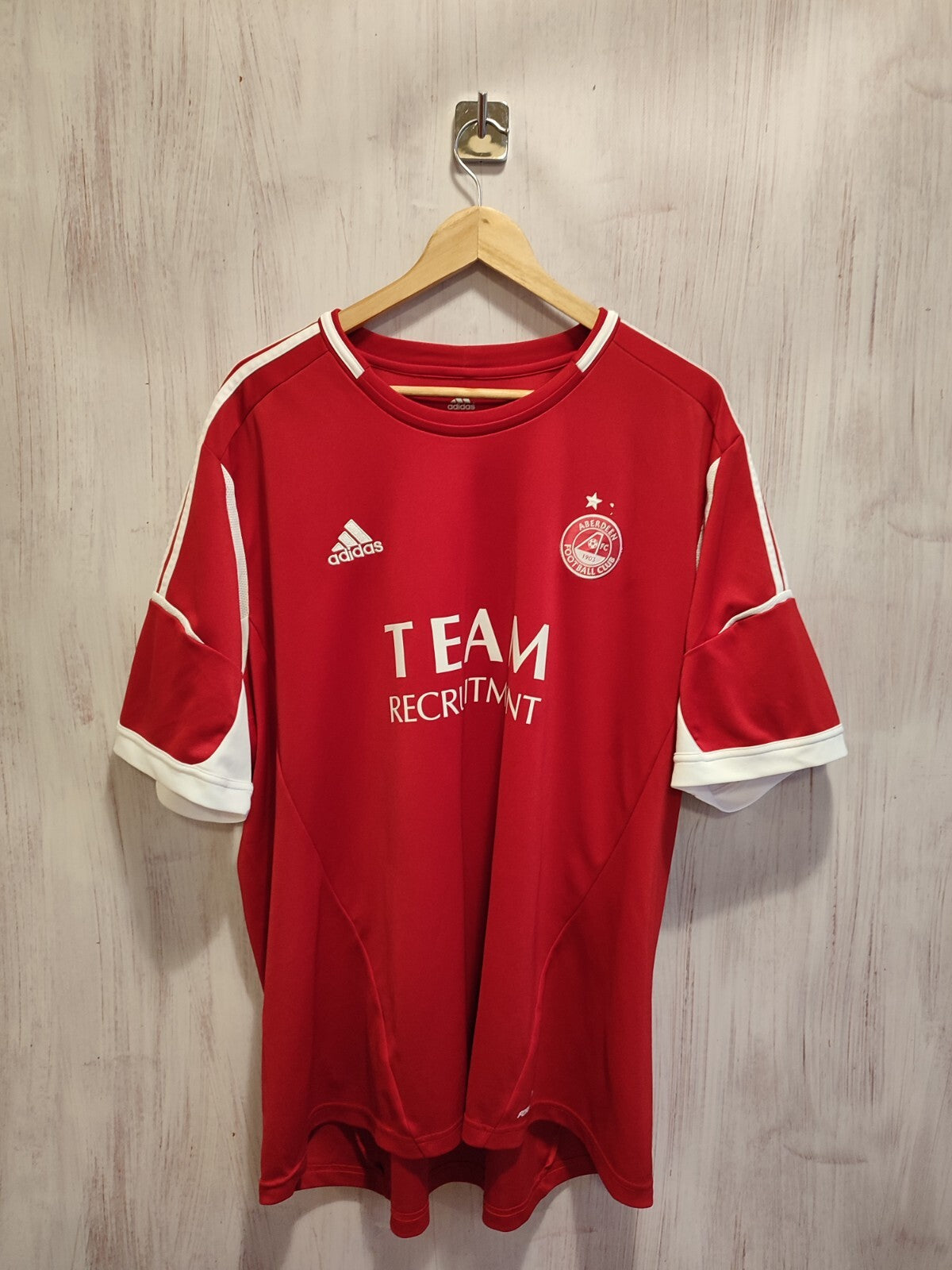 Aberdeen 2012 2013 home Sz 3Xl  football shirt soccer jersey maillot kit Adidas
