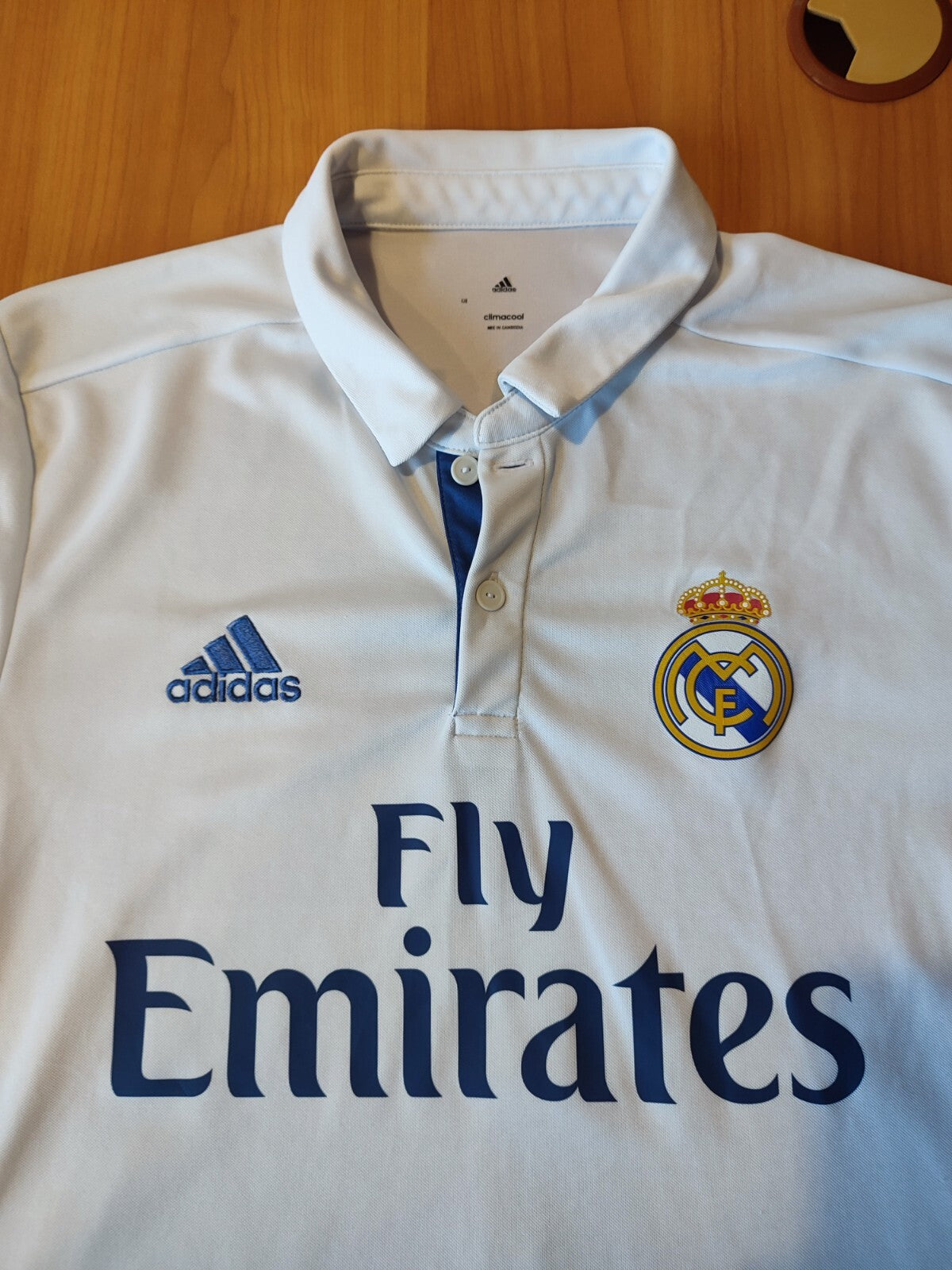 Real Madrid 2016 2017 home Sz S soccer shirt jersey football maillot kit Ronaldo