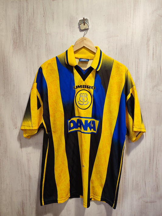FC Everton 1996 1997 1998 away Sz XL Umbro shirt jersey soccer kit football tee