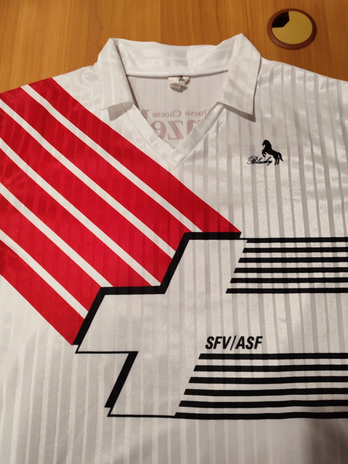 Switzerland 1990 1991 away Size L Blacky soccer shirt jersey football kit Swiss